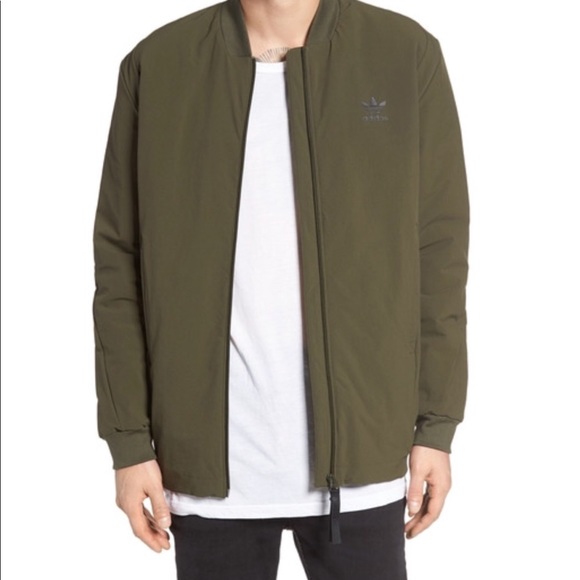 adidas green bomber jacket